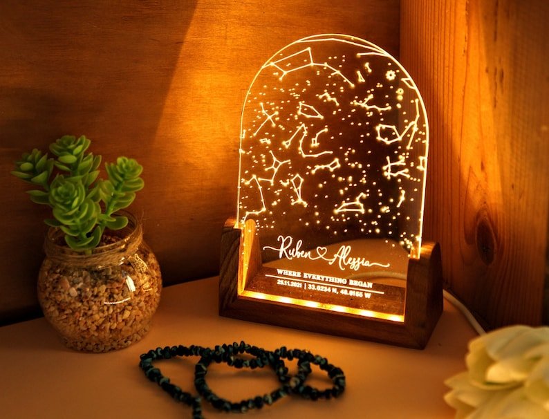 Custom Star Map LED Lamp