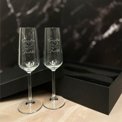 Custom Champagne Flutes - Dreamy Custom