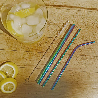 Custom Eco - Friendly Metal Straw Set - Dreamy Custom