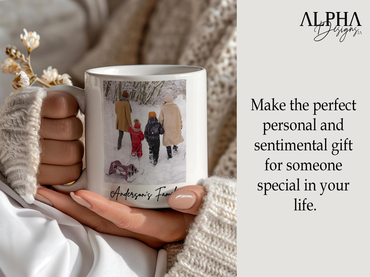 Custom Mug With Photo And Text - Dreamy Custom