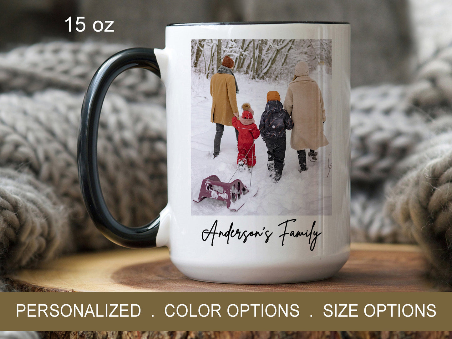 Custom Mug With Photo And Text - Dreamy Custom