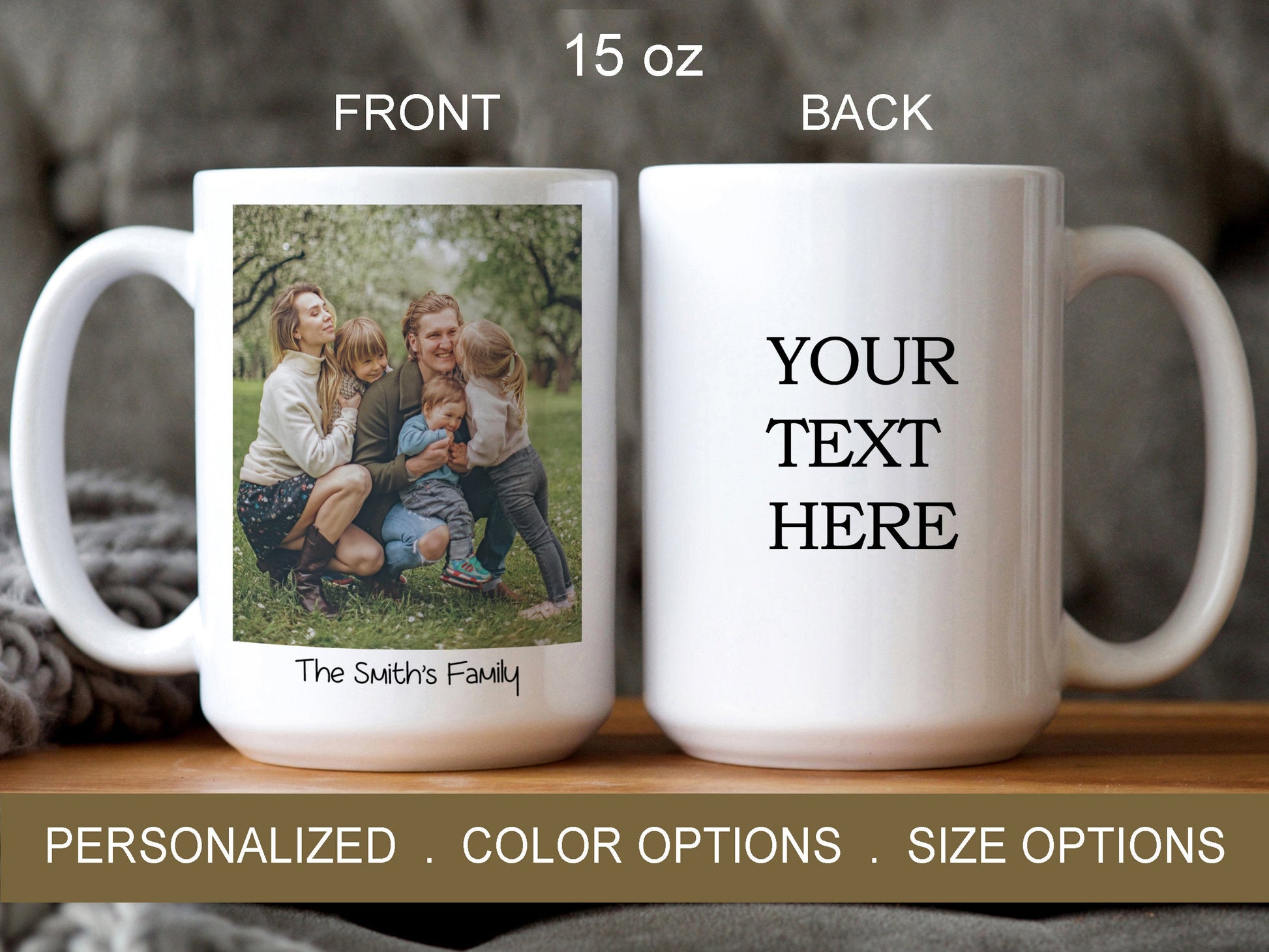 Custom Mug With Photo And Text - Dreamy Custom