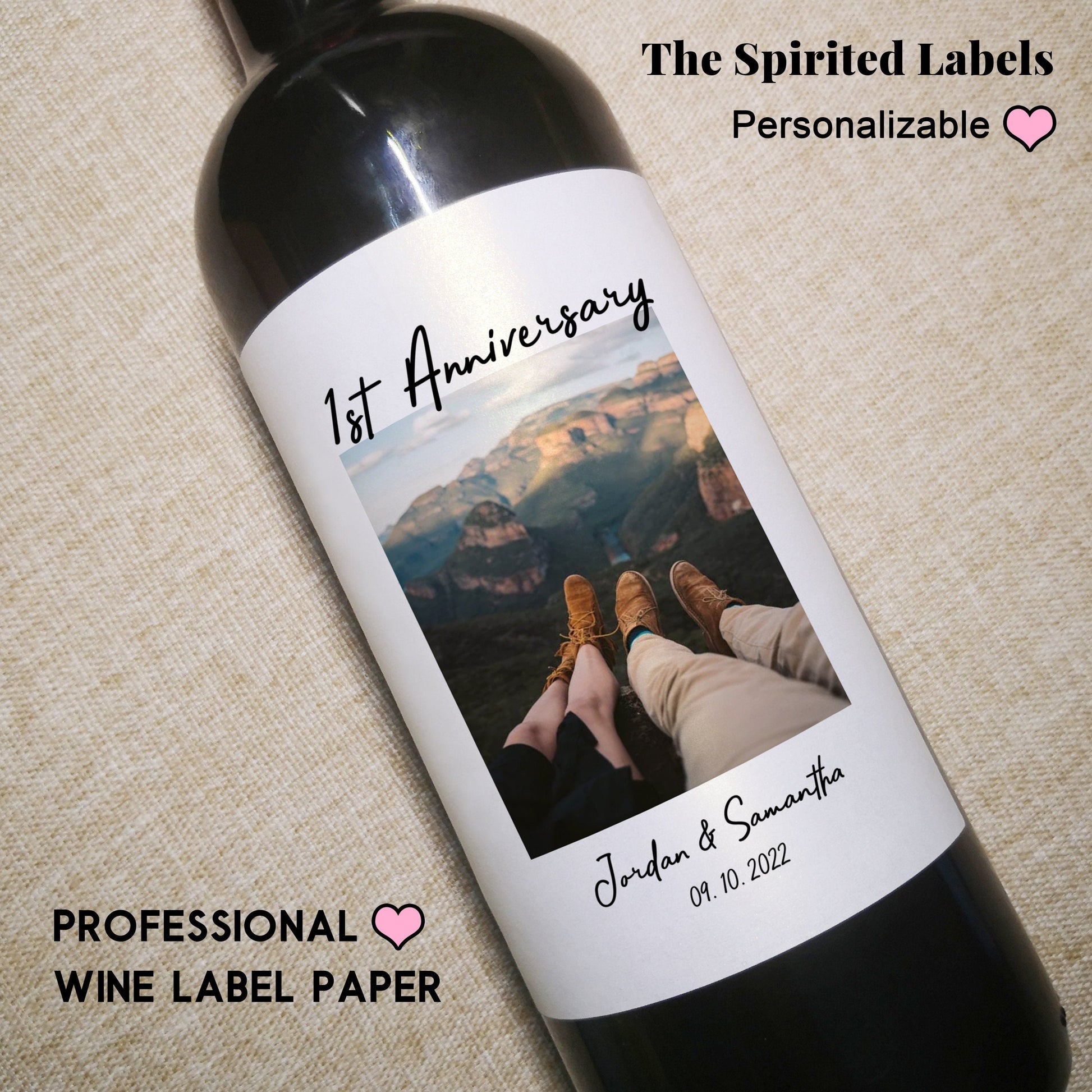 Custom Photo Wine Label - Dreamy Custom