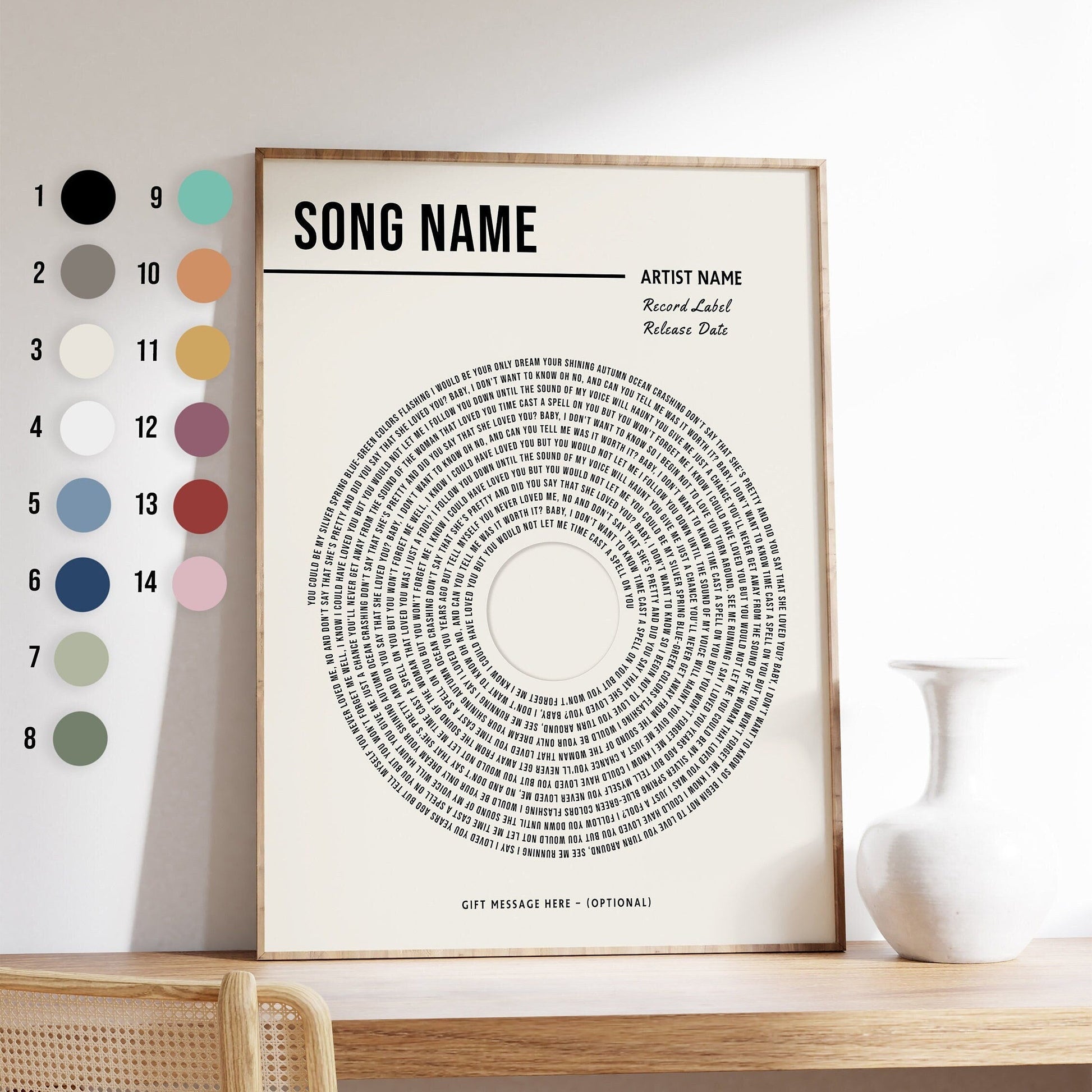 Personalised Music Poster Print - Dreamy Custom