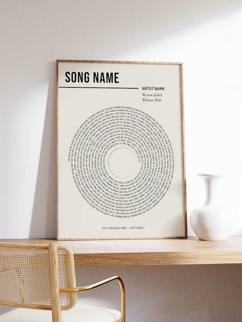 Personalised Music Poster Print - Dreamy Custom