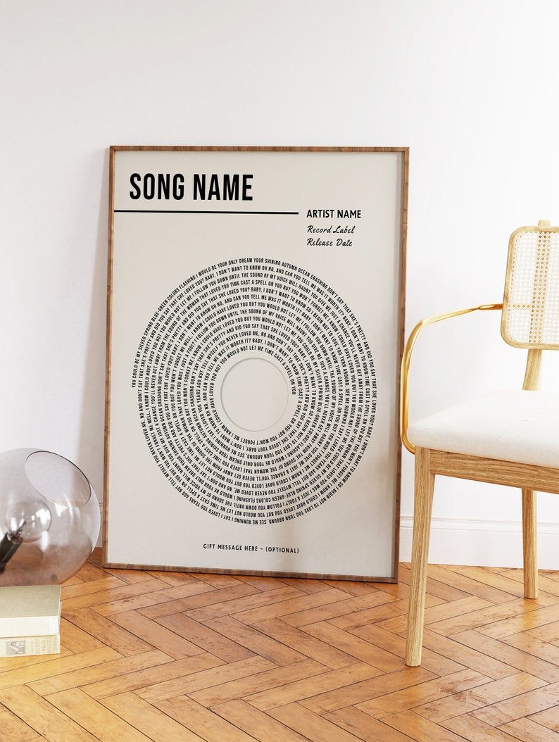 Personalised Music Poster Print - Dreamy Custom