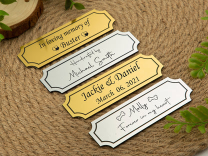 Personalized Brass Plate - Dreamy Custom