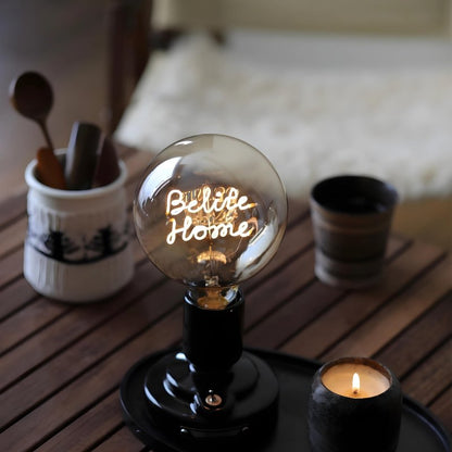 Personalized Bulb Vintage Globe Light Bulb Dimmable