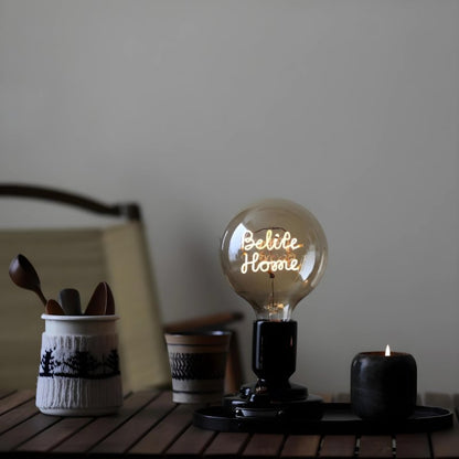 Personalized Bulb Vintage Globe Light Bulb Dimmable