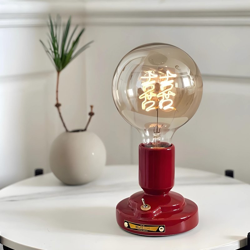 Personalized Bulb Vintage Globe Light Bulb Dimmable