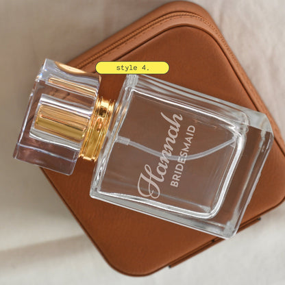 Personalized Engraved Perfume Bottle - Dreamy Custom