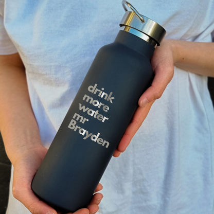 Personalized Engraved Stainless Steel Water Bottle - Dreamy Custom