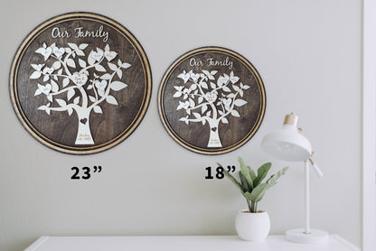 Personalized Wooden Family Tree - Dreamy Custom