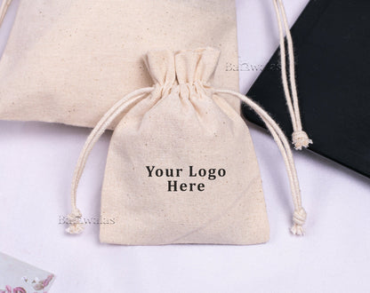 Personized Organic Cotton Drawstring Bag * 100 - Dreamy Custom