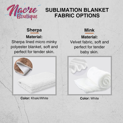 Custom Photo Fleece & Sherpa Blanket