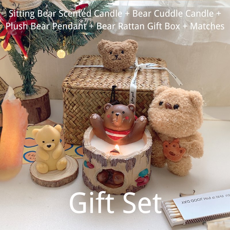 Bear Cuddle Candle