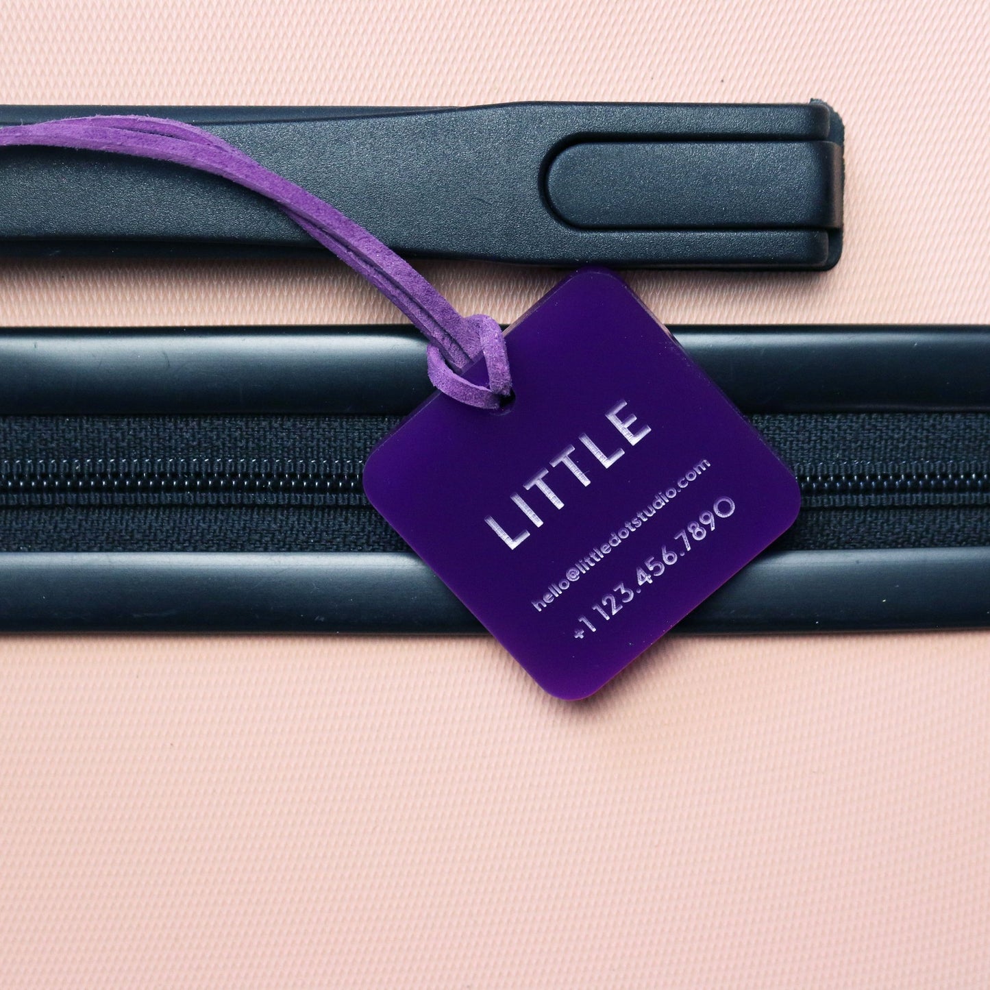 custom-engraved-luggage-purple-acrylictags