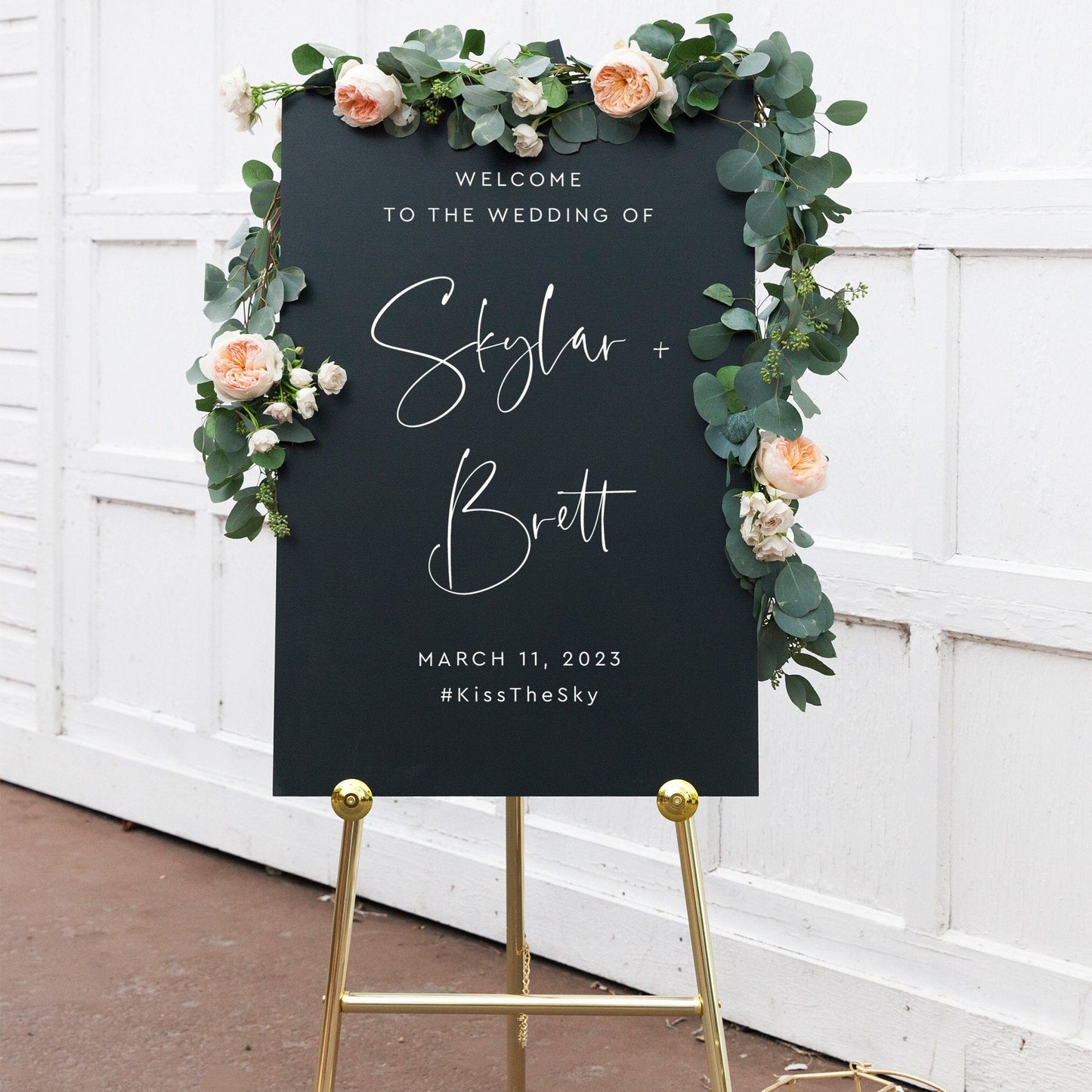 custom-font-welcome-wedding-sign-Elegant-black