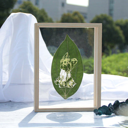 Customized Leaf Engraving Photo Frame