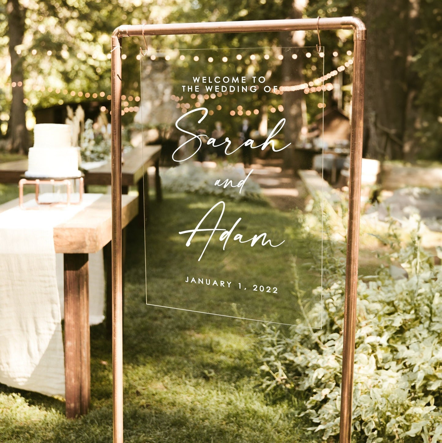 custom-modern-acrylic-wedding-welcome-sign-and-stand