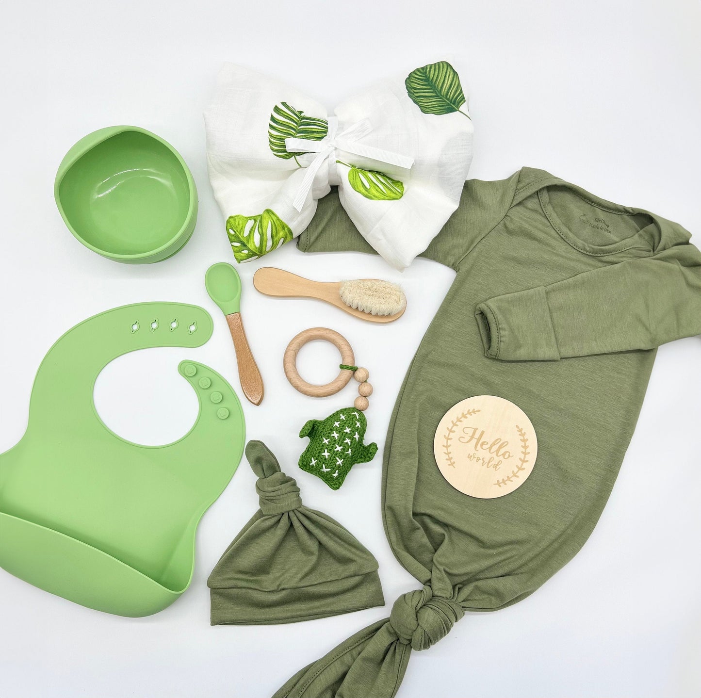 Newborn-BabyGift-Box-green-Set