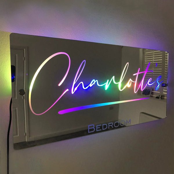 Personalised Name Mirror - Light Up Mirror for Her