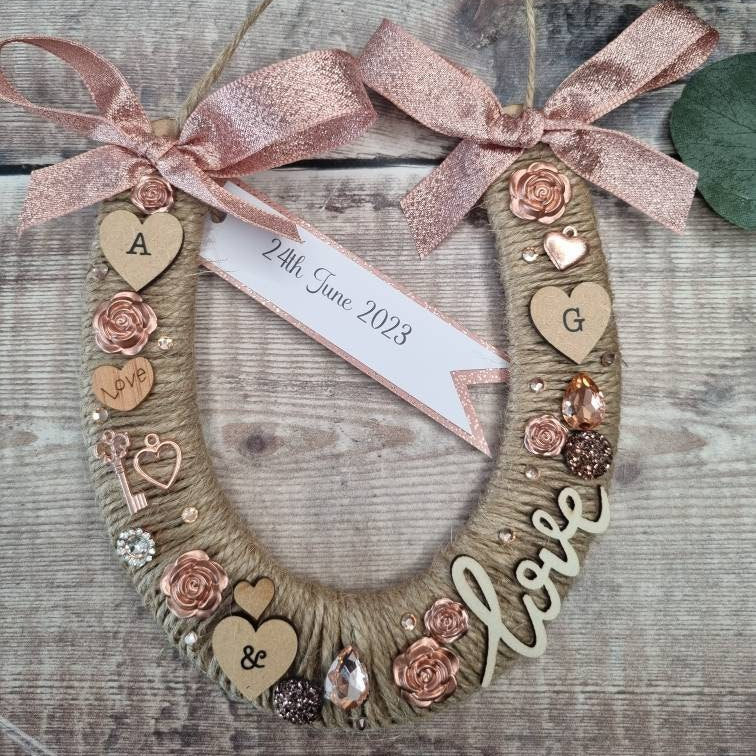 personalized-wedding-horseshoe-lucky-horseshoe-gift-dusky-pink-ribbon
