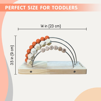 personalized-boho-abacus-rainbow-nursery-decor-14*3.5in-23*9cm