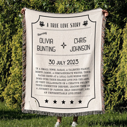 Personalized Cotton Anniversary Blanket