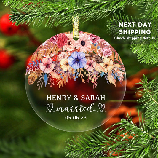 personalized-first-christmas-married-ornament-style-1