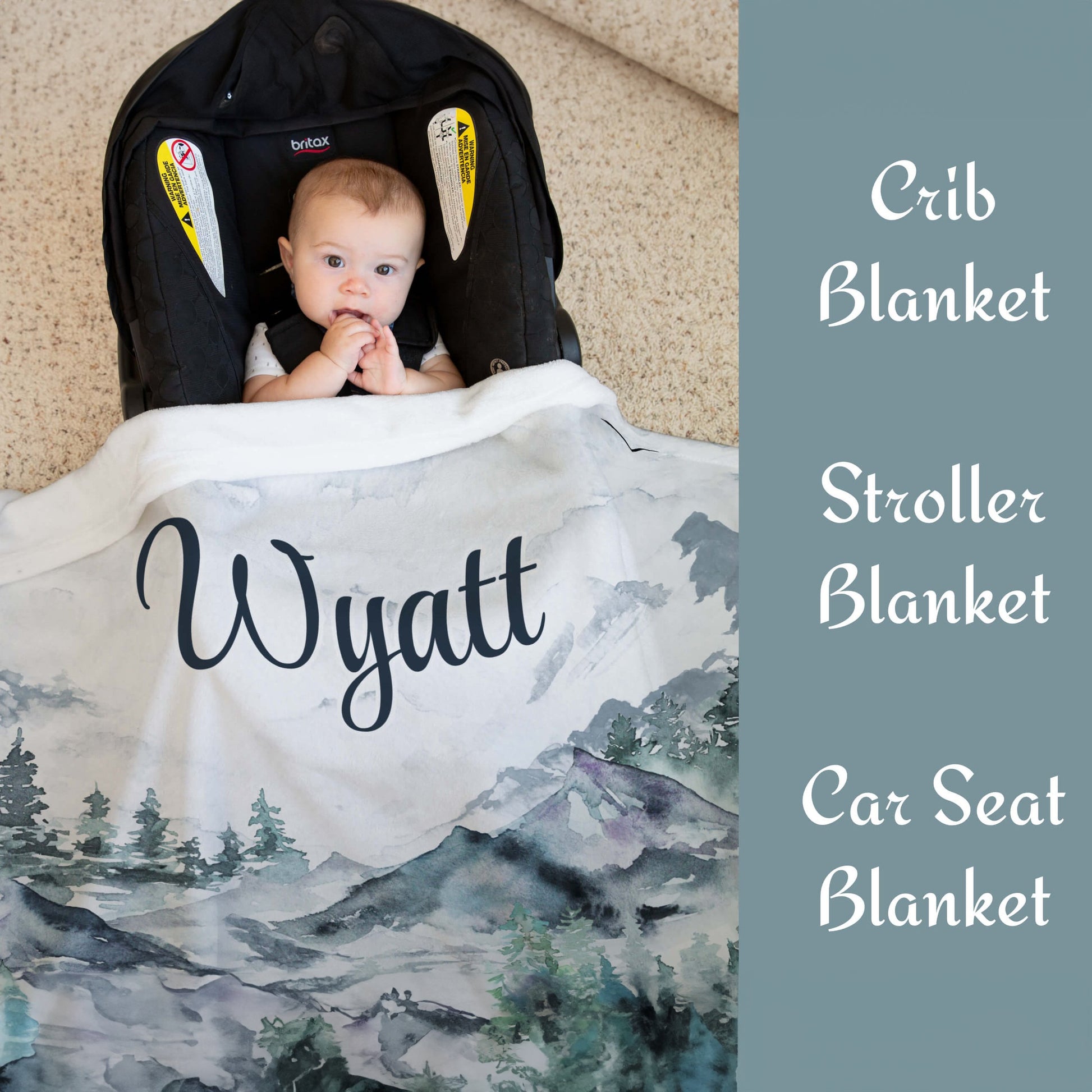 personalized-baby-blanket-minky-fabric-Practical-demonstration