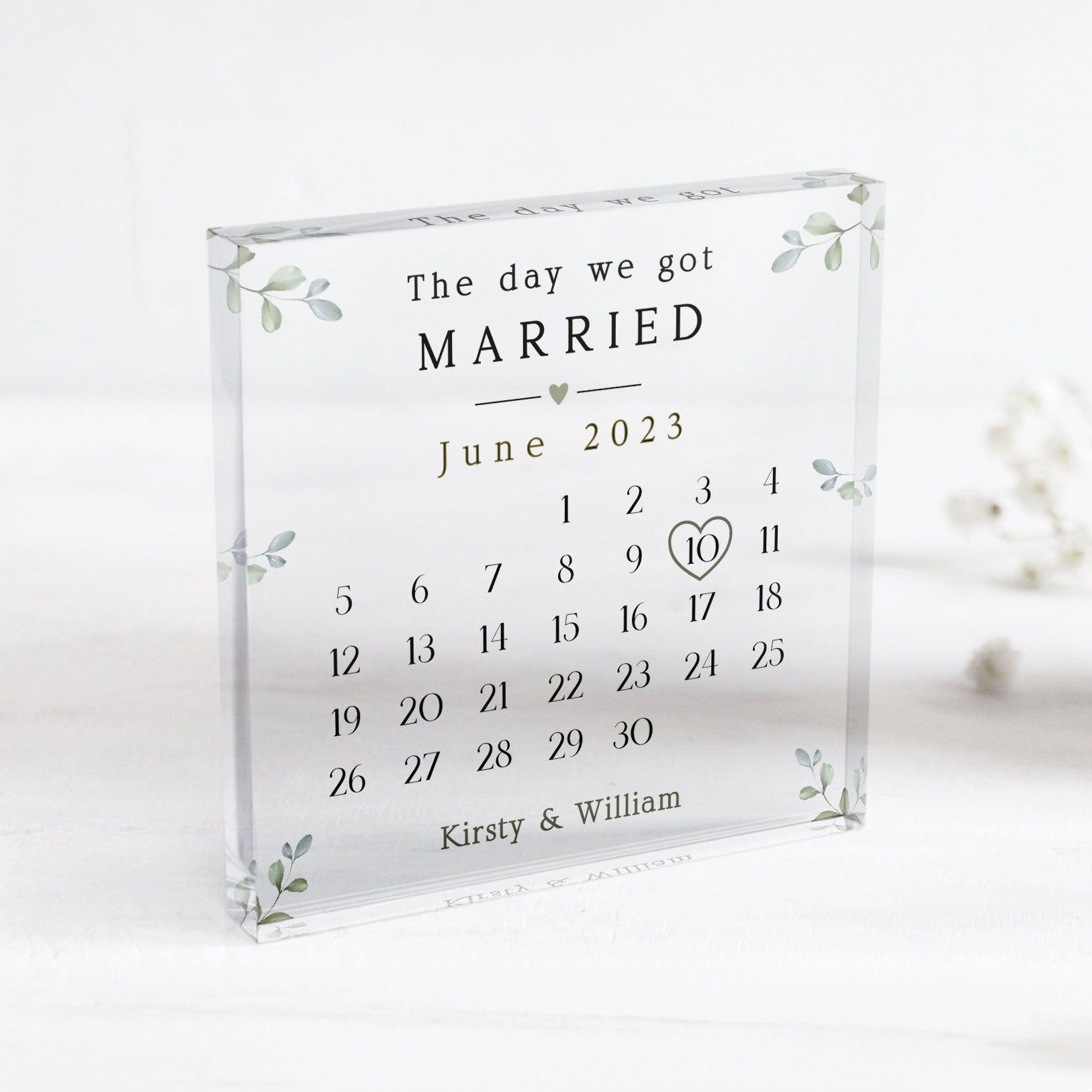 personalized-wedding-keepsake-Acrylic-Calendar