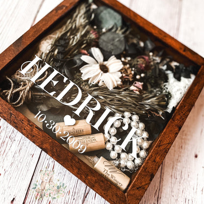 Personalized Wedding Keepsake Shadowbox