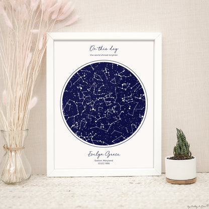 personalized-wedding-star-map-white-frame
