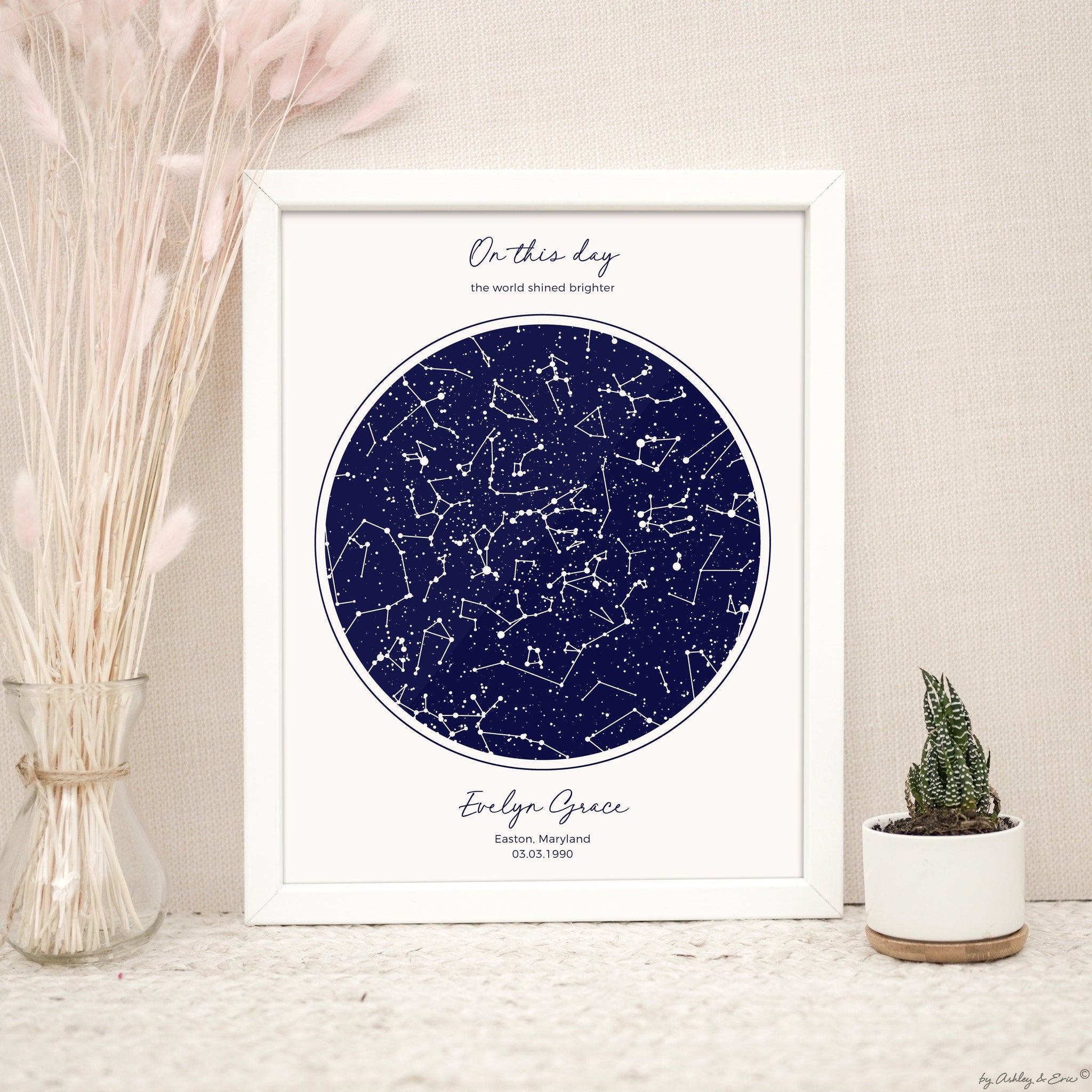 Custom Star Map Print | Unique Wedding Gift – Dreamy Custom