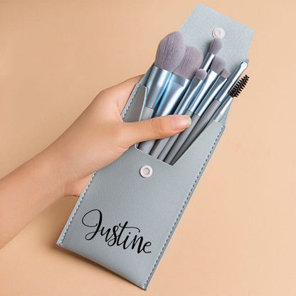 Portable Personalized Makeup Brush Bag